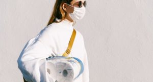 woman in mask